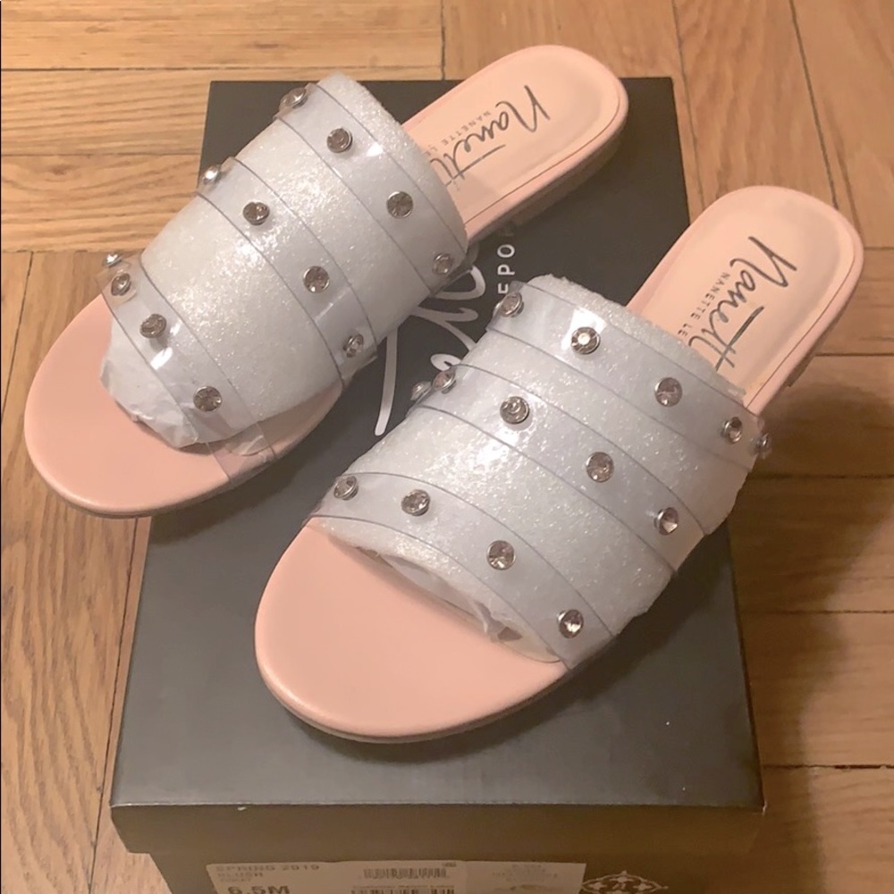 Nanette Lepore Violet Blush Sandals New Sz 6.5M